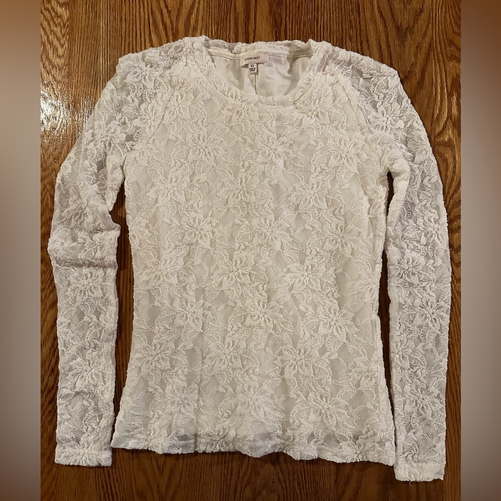 Sunday Best White Lace Long Sleeve